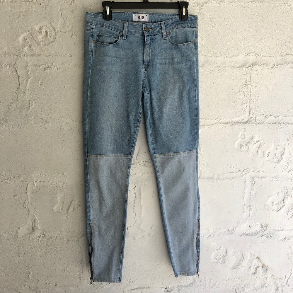 PAIGE  skinny zipper Jeans sz 30 - Picture 4 of 8